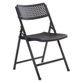 NPS AirFlex Premium Polypropylene Folding Chair, Black